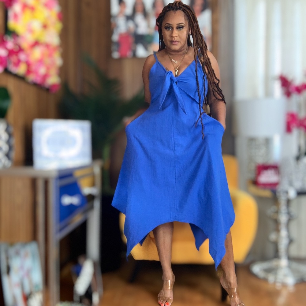 Blue dress